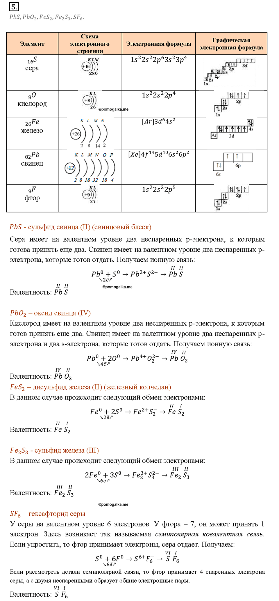 Глава 1. Атомы химических элементов. §12. Задание №5 — решение 1