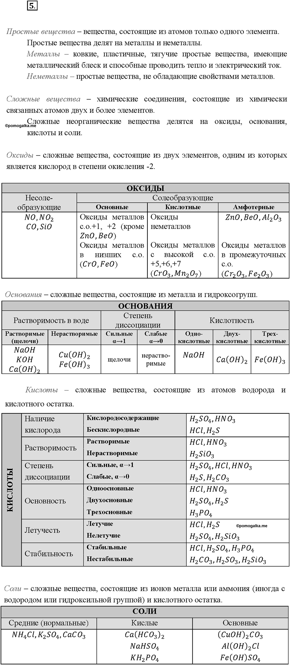 Глава 5. Растворение. Растворы. Реакции ионного обмена и окислительно-восстановительные реакции. §43. Задание №5 — решение 1