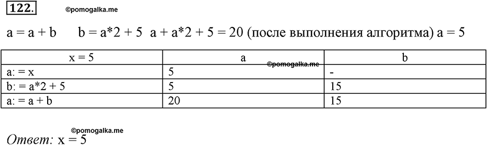 Номер №122 — решение 1
