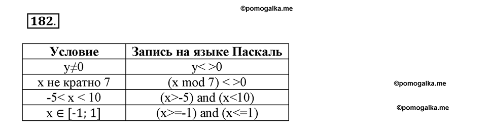 Номер №182 — решение 1
