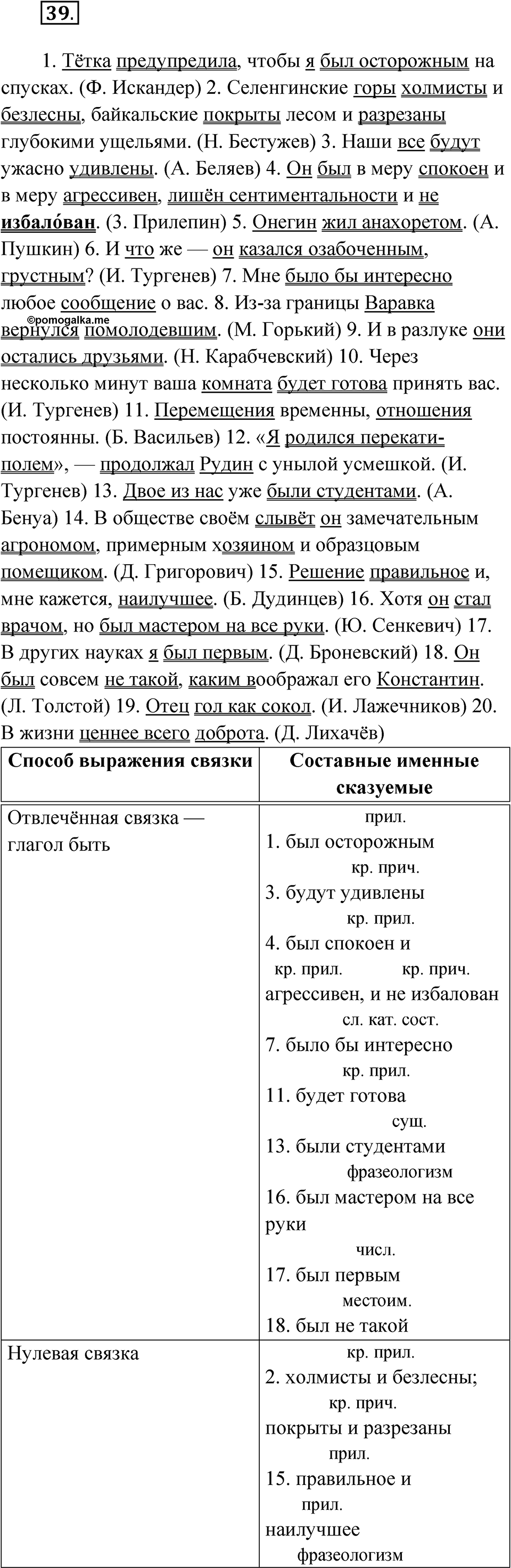 Упражнение 39 — решение 1