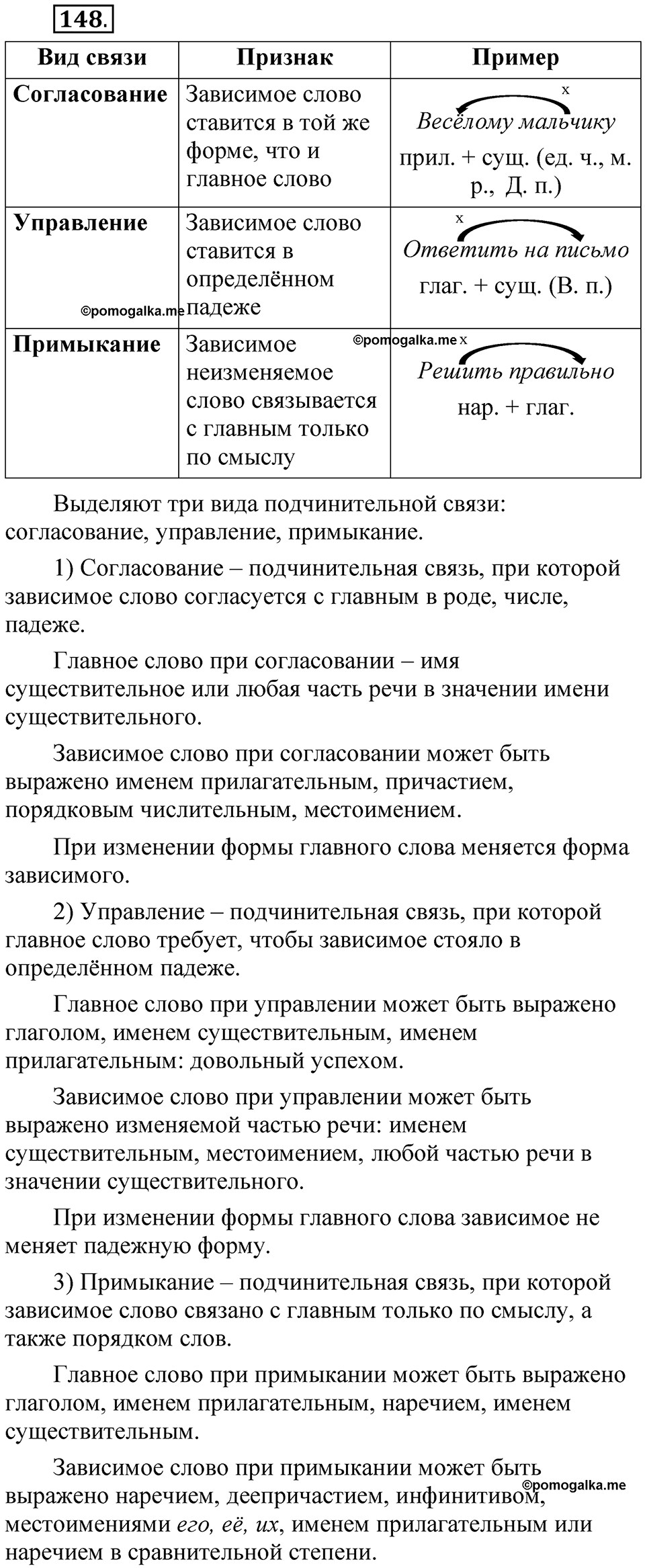 Упражнение 148 — решение 1