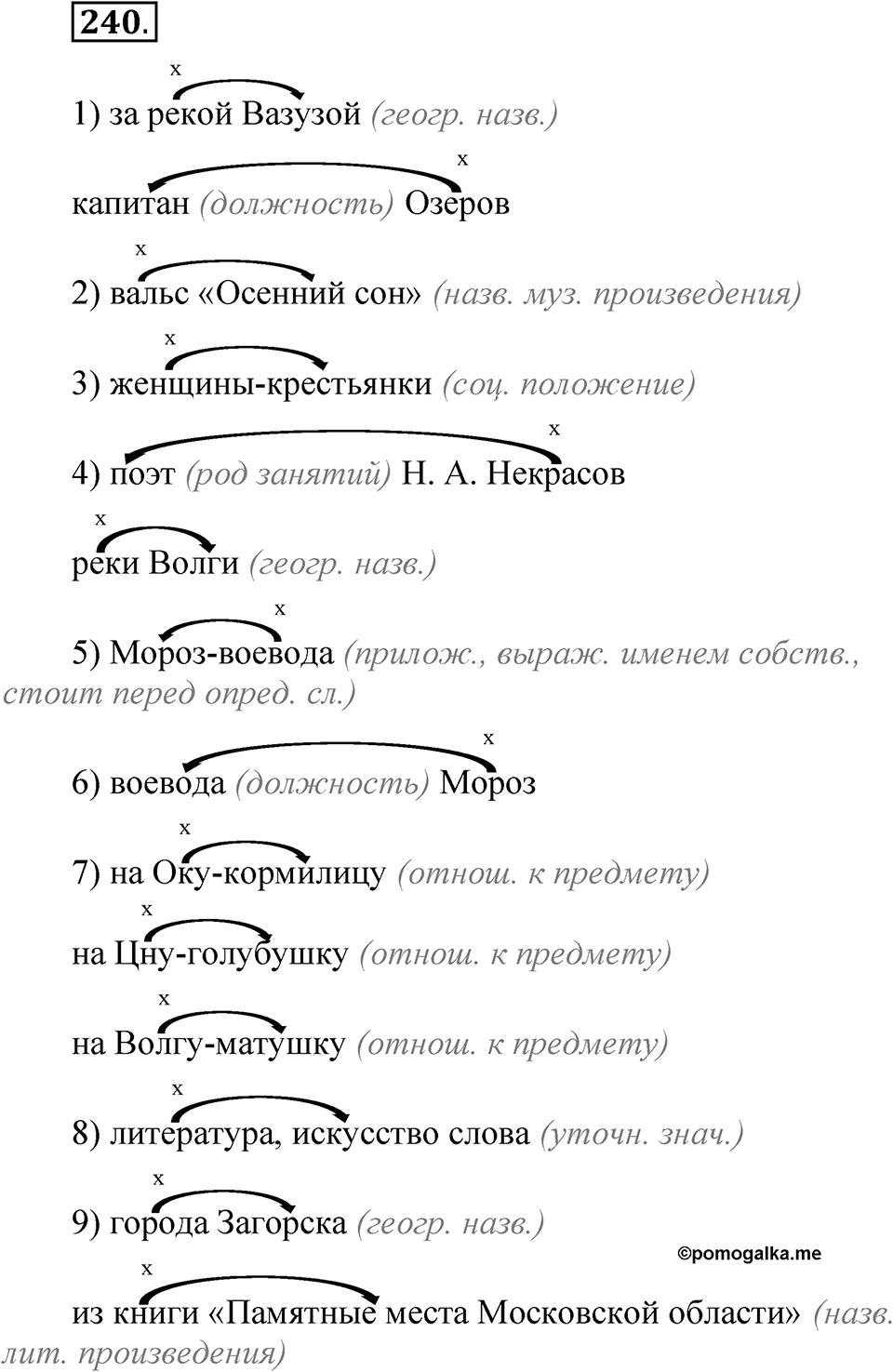 Упражнение 240 — решение 1