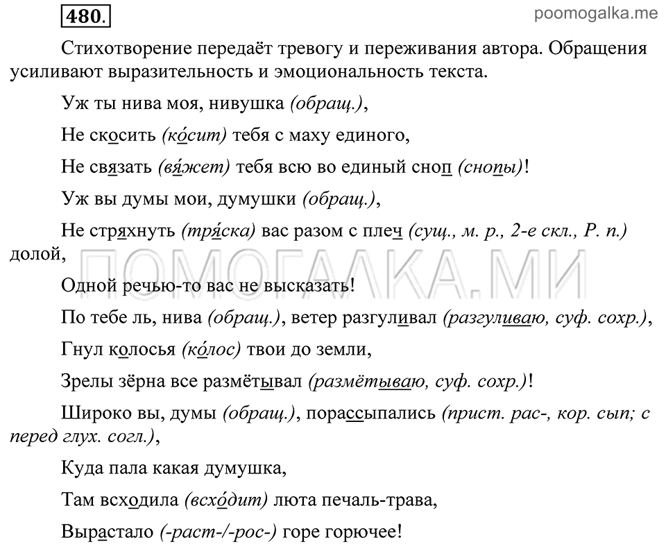 Упражнение 480 — решение 1
