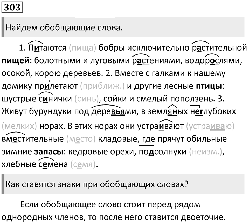 Упражнение 303 — решение 1