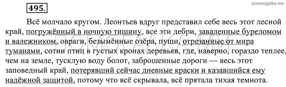 Упражнение 495 — решение 2