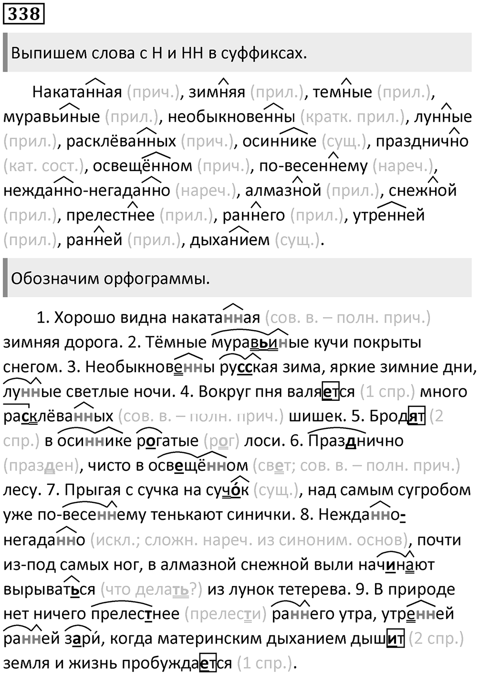 Упражнение 338 — решение 1