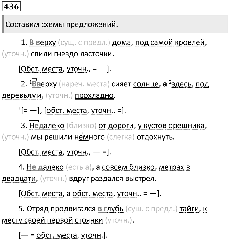 Упражнение 436 — решение 1