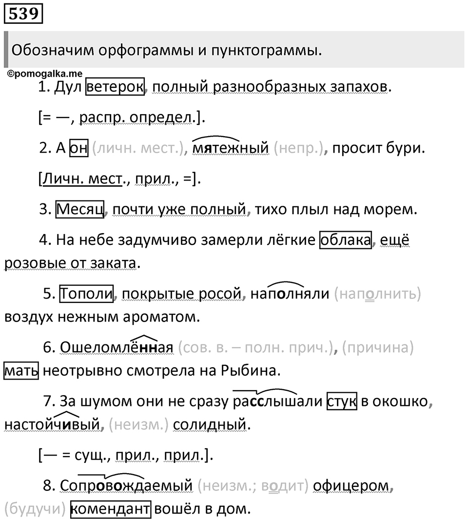 Упражнение 539 — решение 1