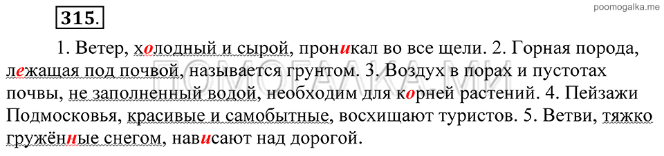 Упражнение 315 — решение 2