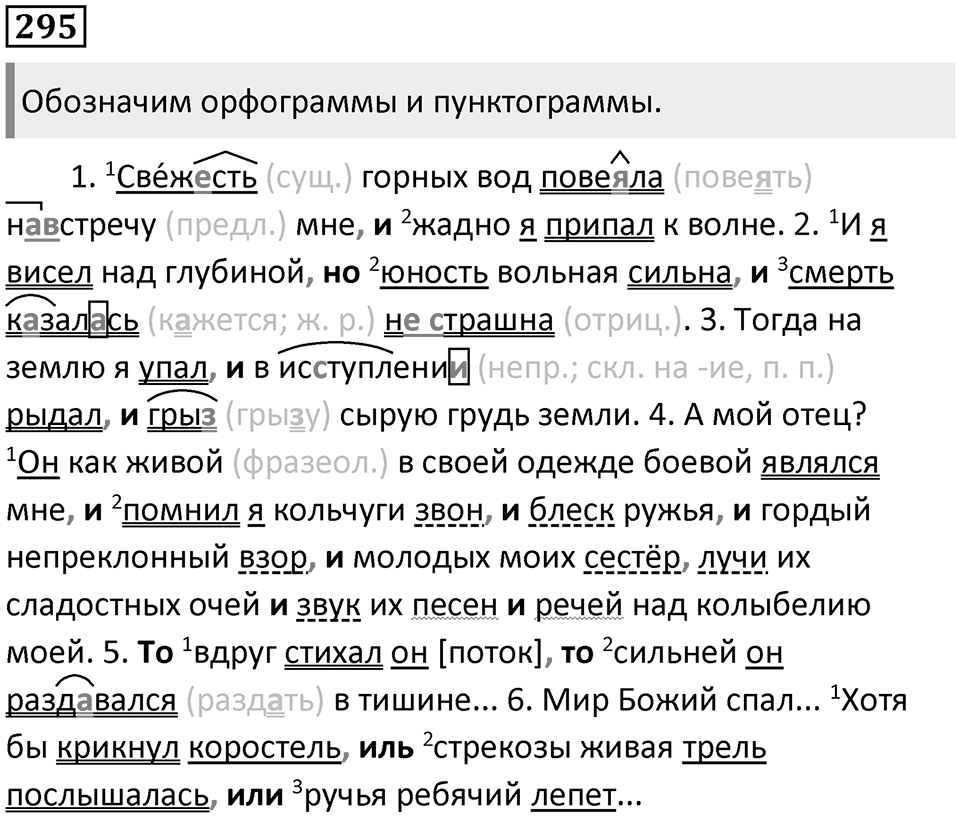 Упражнение 295 — решение 1
