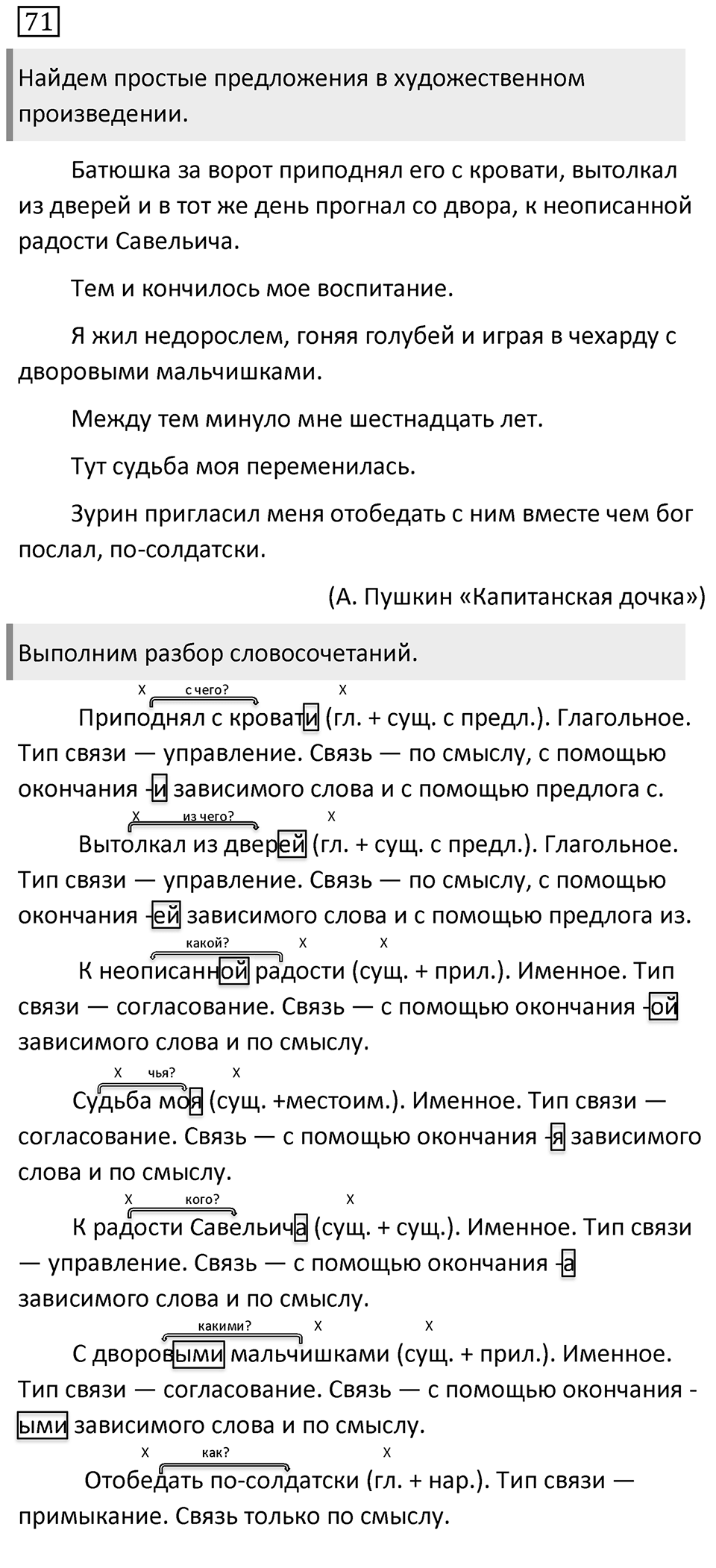 Упражнение №71 — решение 1