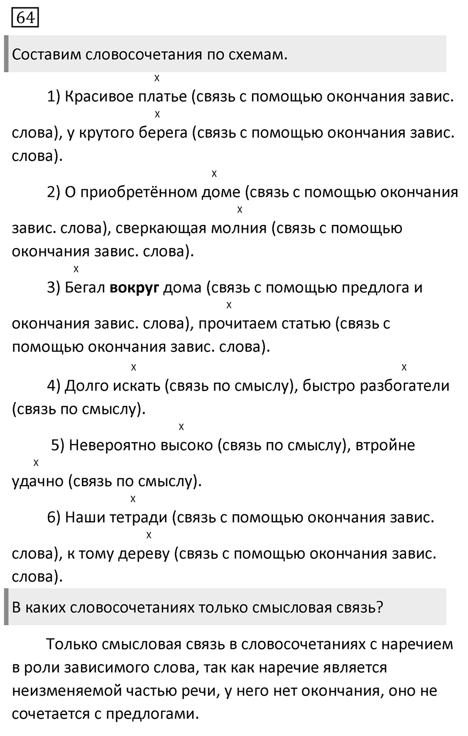 Упражнение №64 — решение 1