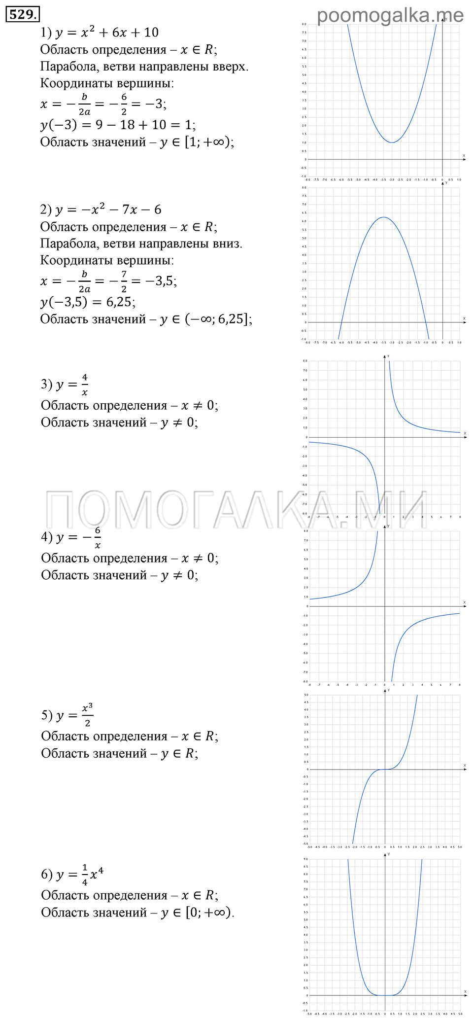 Глава 7. Множества. Логика. Упражнения для повторения курса алгебры 9 класса. Номер №529 — решение 1