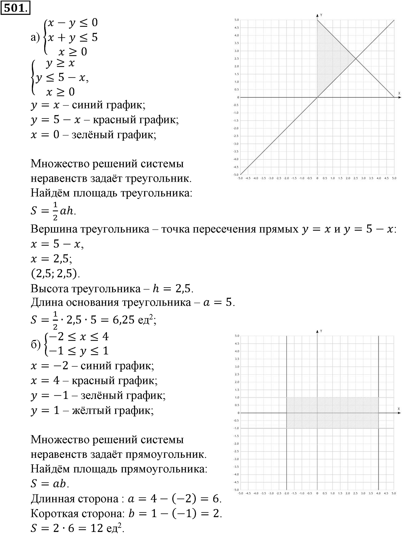 Номер №501 — решение 1