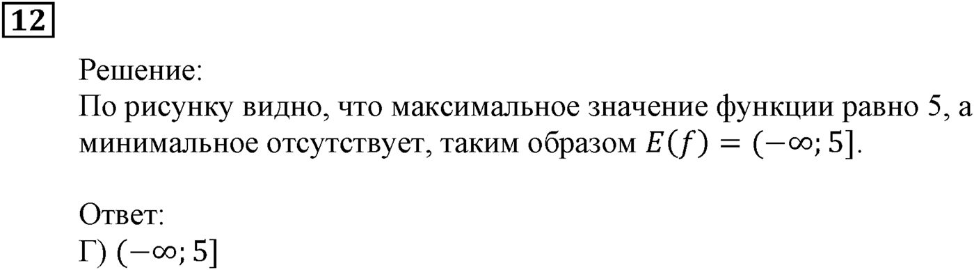 Квадратная функция. §11. Квадратичная функция, её график и свойства. Номер №12 — решение 1
