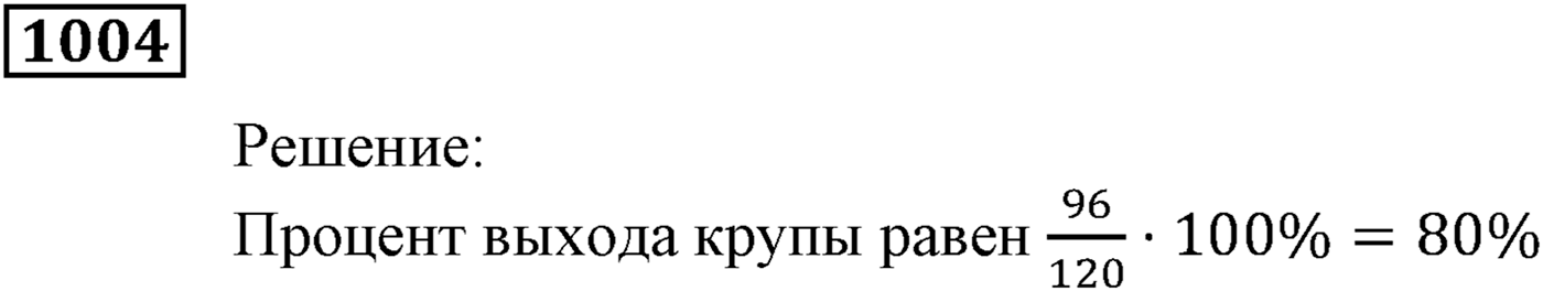 Упражнения для повторения курса алгебры 9 класса. Номер №1004 — решение 1