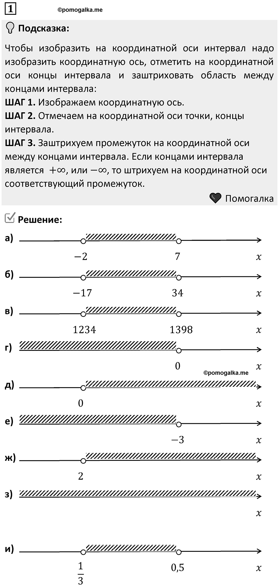 Номер 1 — решение 1