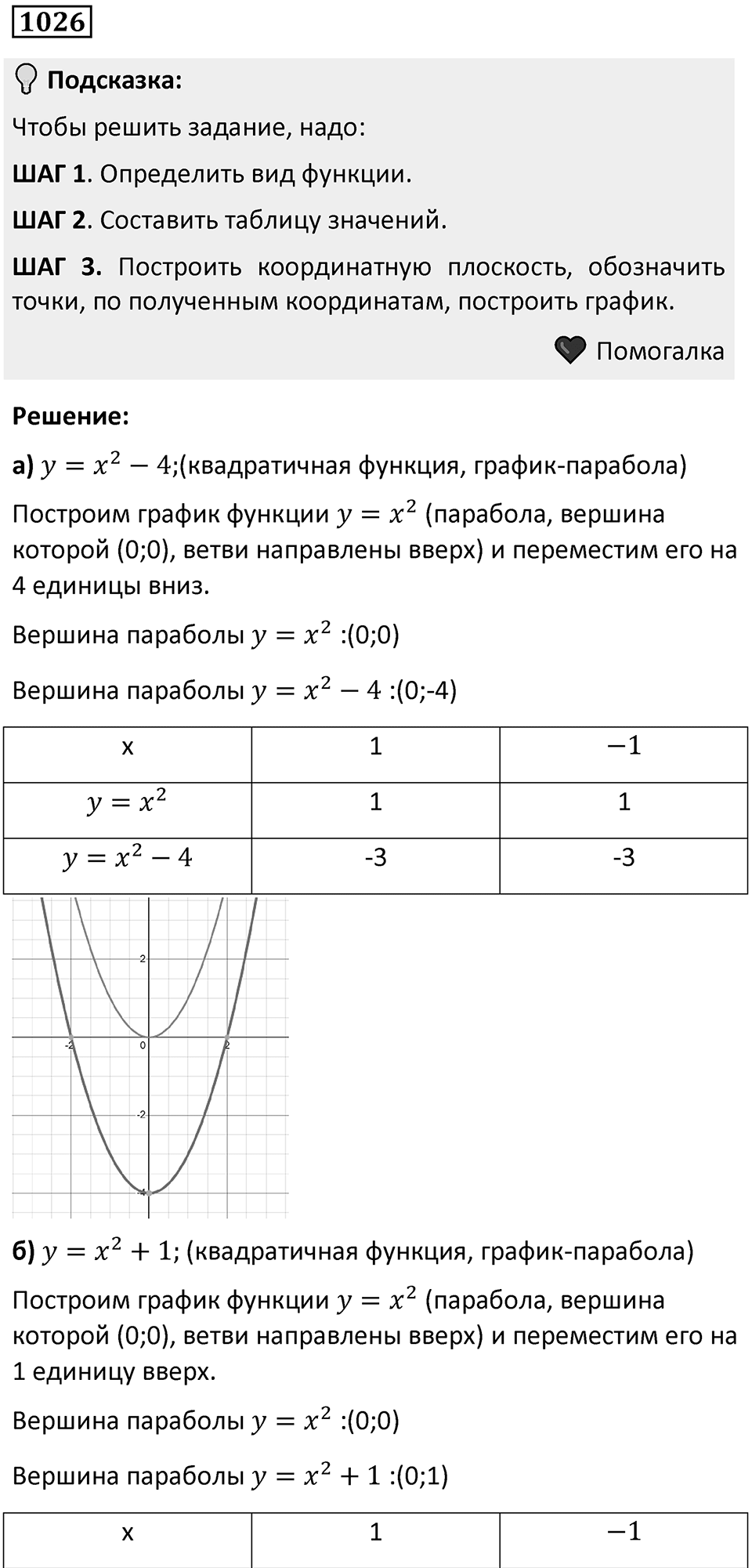 Номер 1026 — решение 1