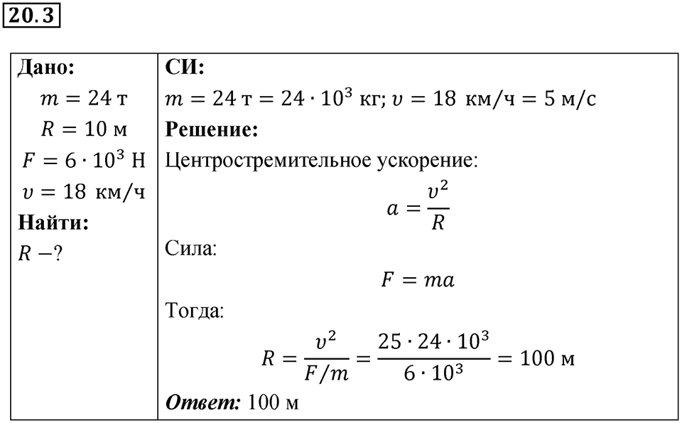 Номер 20.3 — решение 1