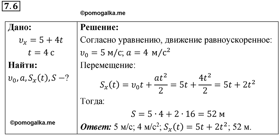 Номер 7.6 — решение 1