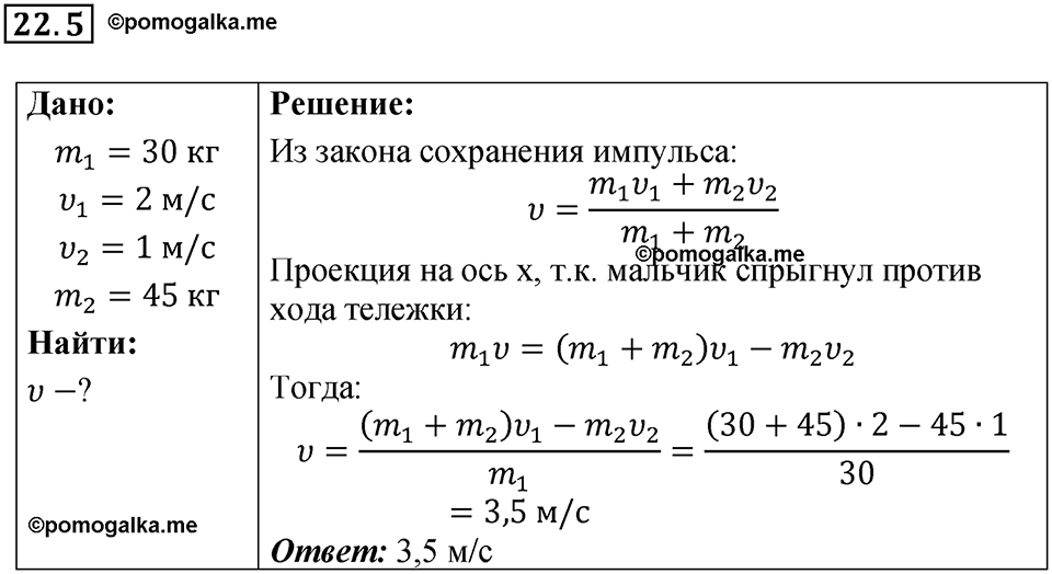 Номер 22.5 — решение 1
