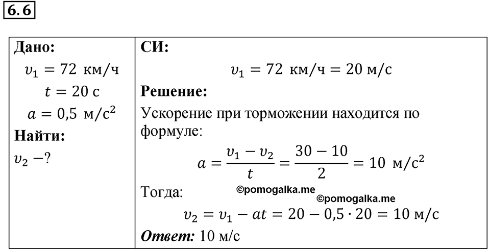 Номер 6.6 — решение 1