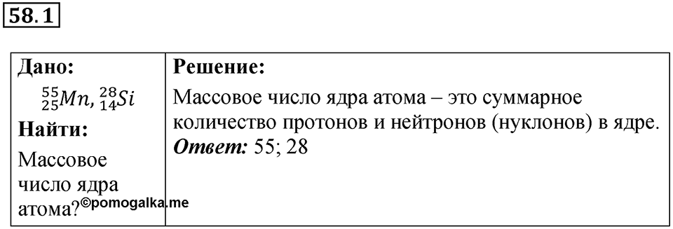 Номер 58.1 — решение 1