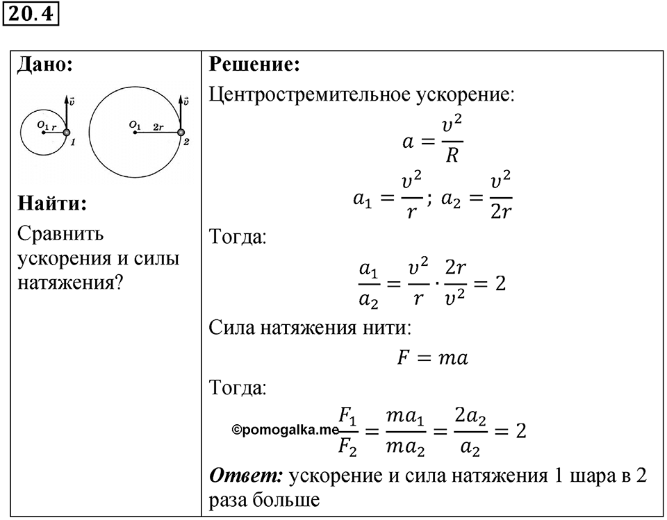 Номер 20.4 — решение 1
