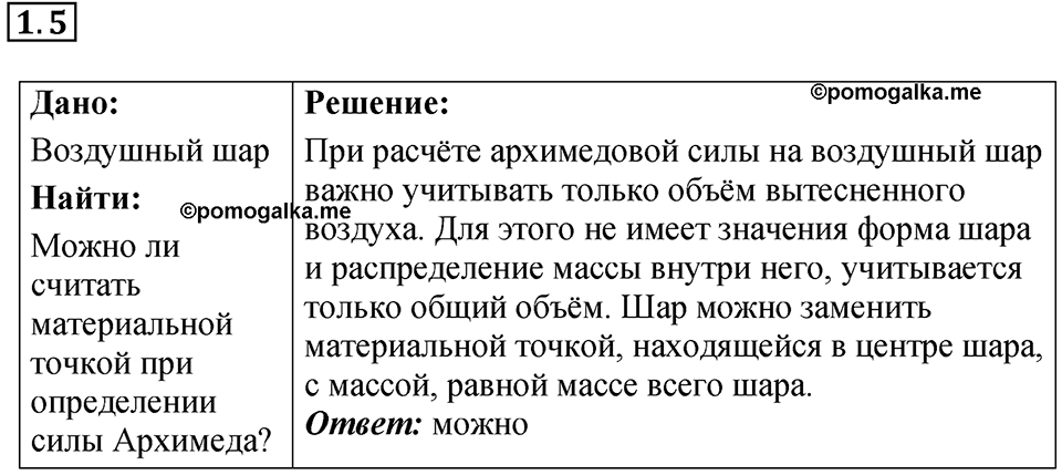 Номер 1.5 — решение 1