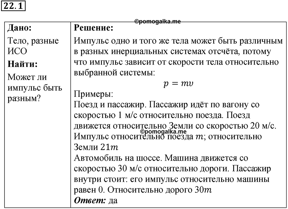 Номер 22.1 — решение 1