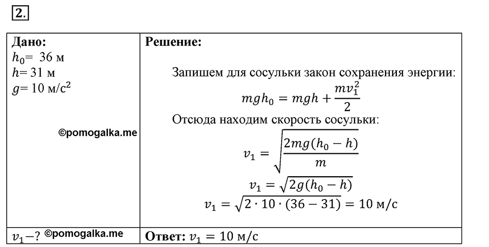 Законы взаимодействия и движения тел. §2. Перемещение. Параграф §2 упражнение 2 №2 — решение 1