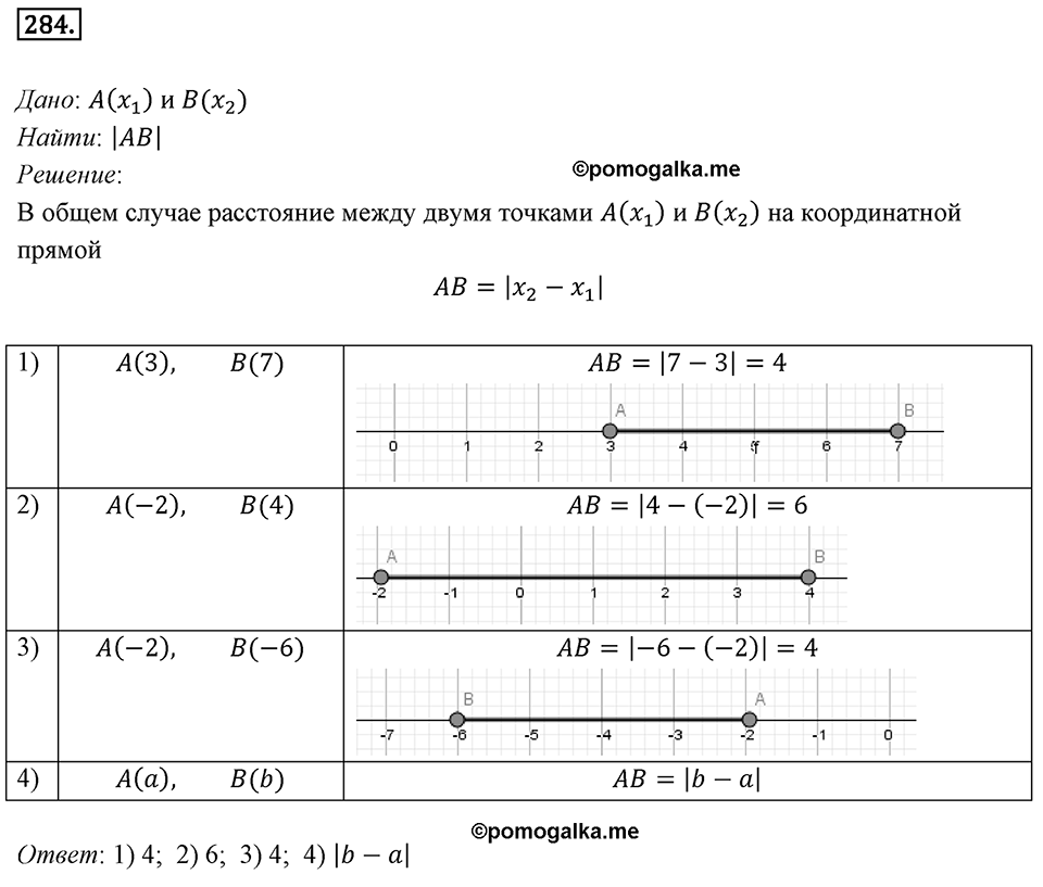 §7. Длина окружности. Площадь круга. Номер №284 — решение 1