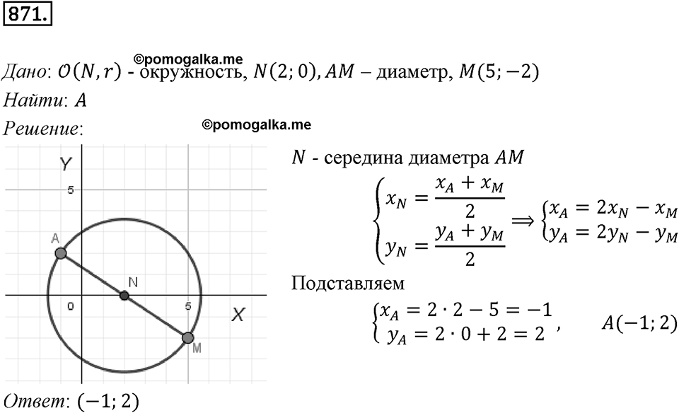 Номер №871 — решение 1