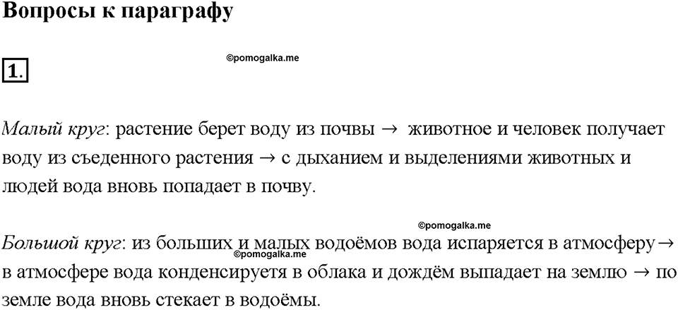 Глава 3. Неметаллы. Вода в жизни человека. Параграф §21. Задание №1 — решение 1