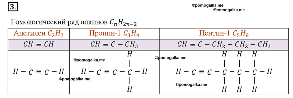 Глава восьмая. Первоначальные представления об органических веществах. §53. Непредельные углеводороды. (стр. 184-186). Подумай, ответь, выполни. Задание №3 — решение 1