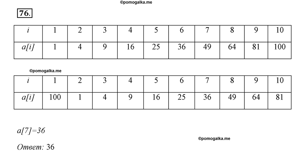 Часть 1. Номер №76 — решение 1