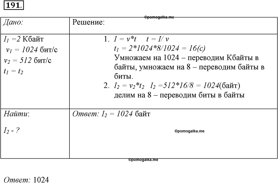 Часть 2. Номер №191 — решение 1