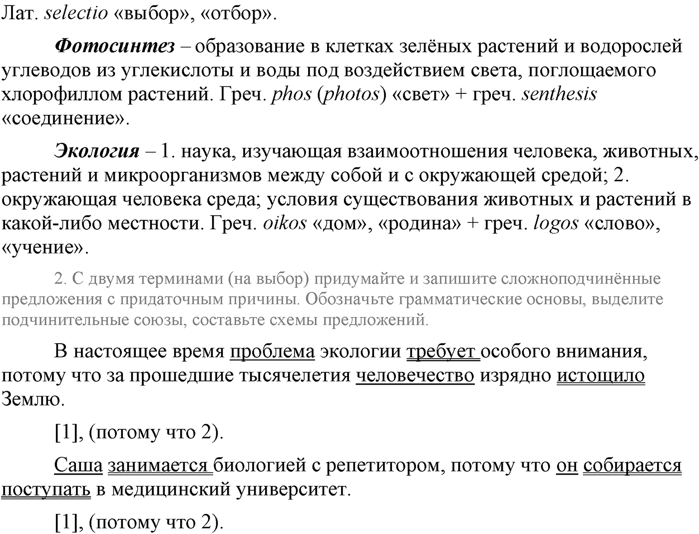Синтаксис и пунктуация. Сложноподчинённое предложение. Упражнение №356 — решение 2