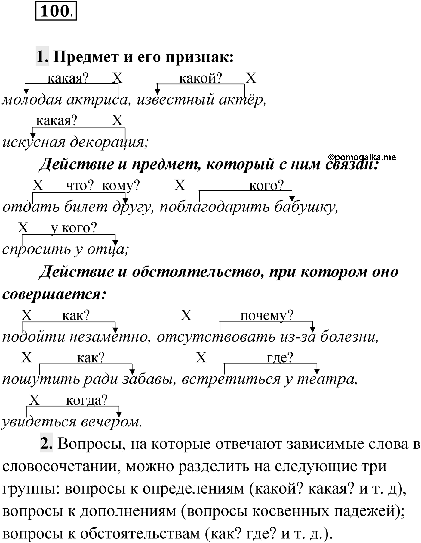 Упражнение №100 — решение 1