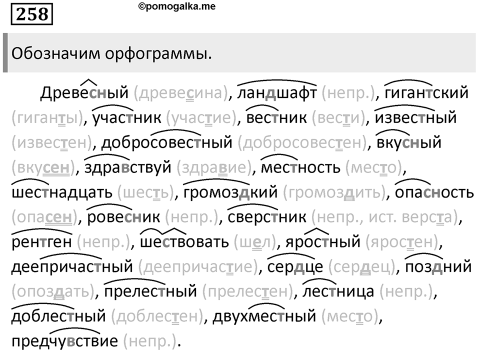 Предложения с косвенной речью. Упражнение 258 — решение 1