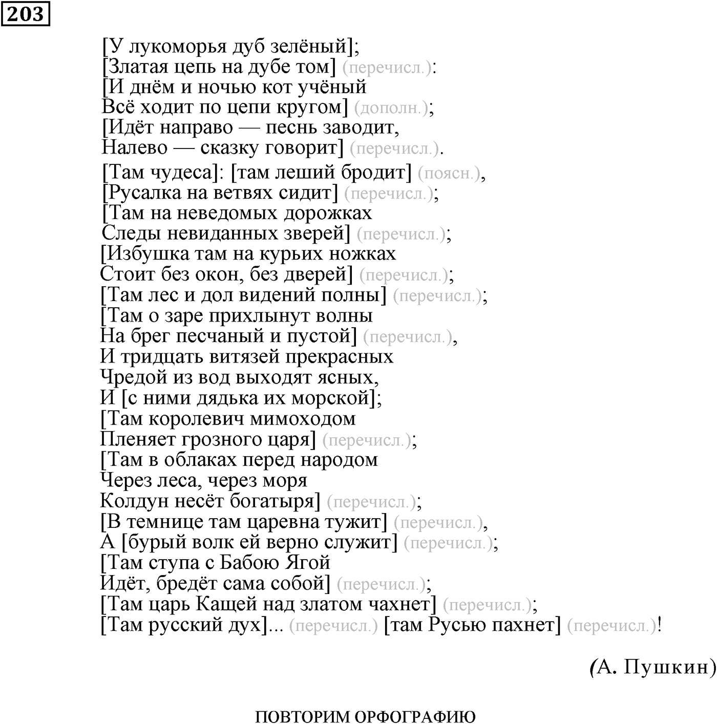 Значения сложных бессоюзных предложений. Упражнение 203 — решение 1