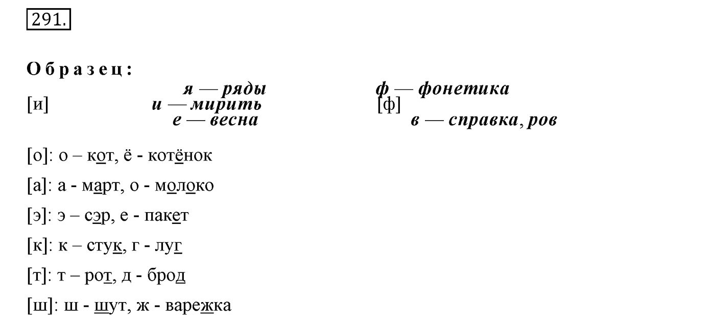 Упражнение 291 — решение 1