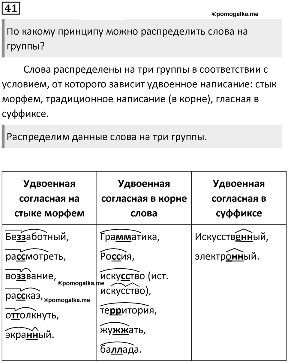 Упражнение №41 — решение 1