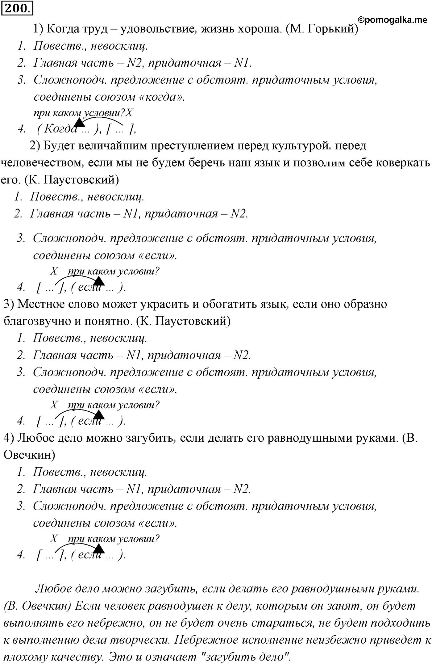 Упражнение №200 — решение 2