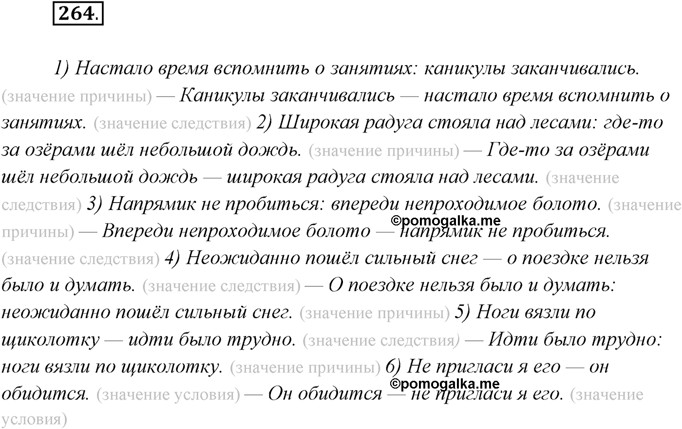 §27. Виды бессоюзных сложных предложений. Упражнение №264 — решение 1