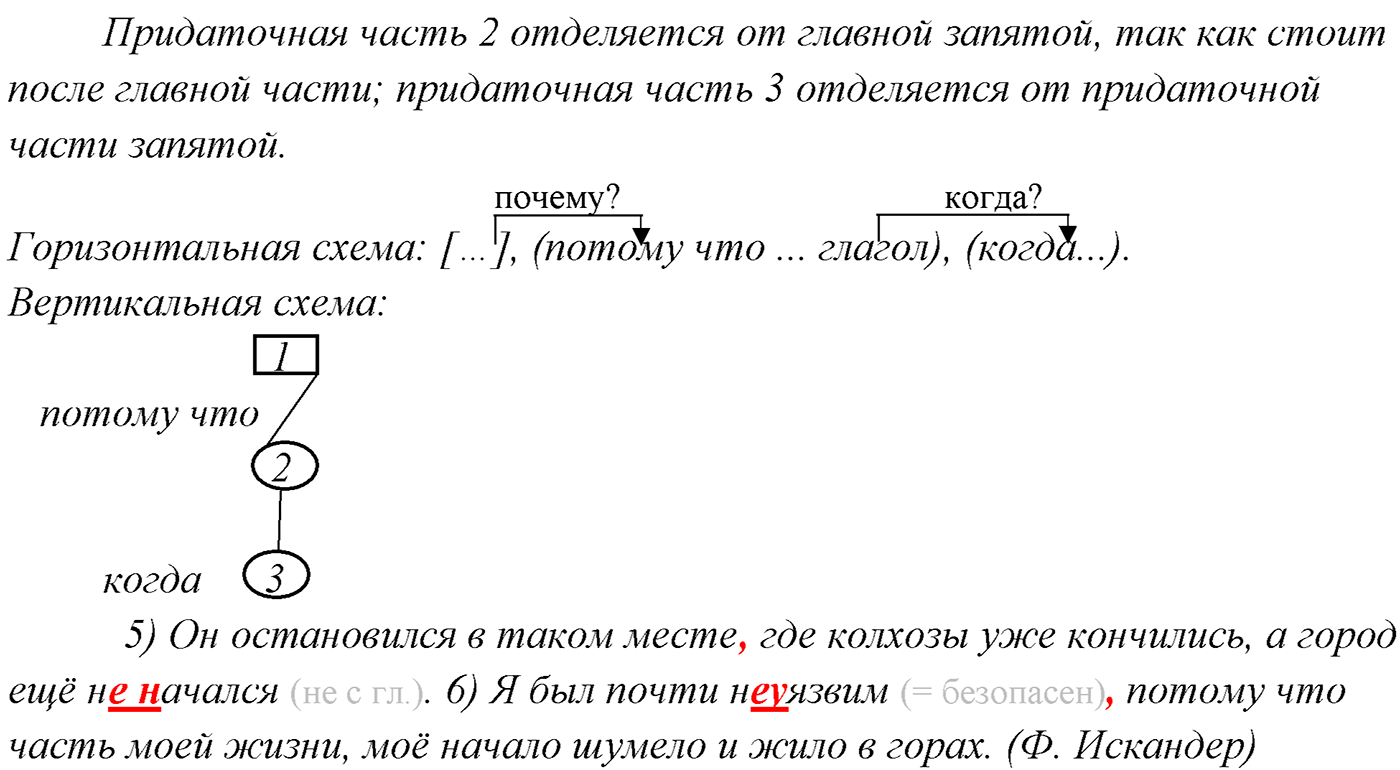 §24. Синтаксический разбор сложноподчинённого предложения. Упражнение №240 — решение 3