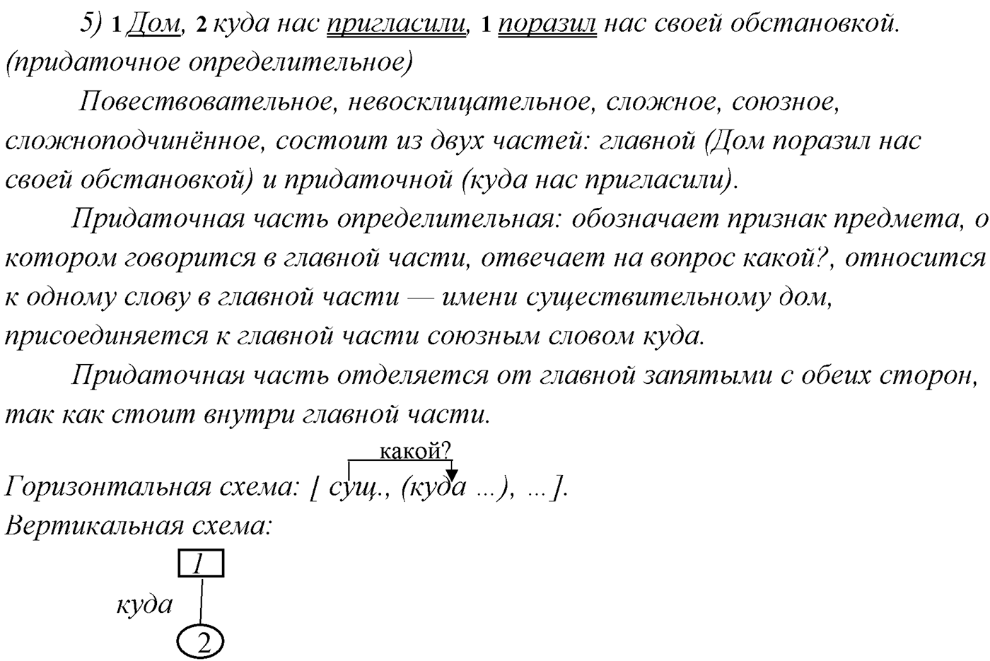 §24. Синтаксический разбор сложноподчинённого предложения. Упражнение №239 — решение 2