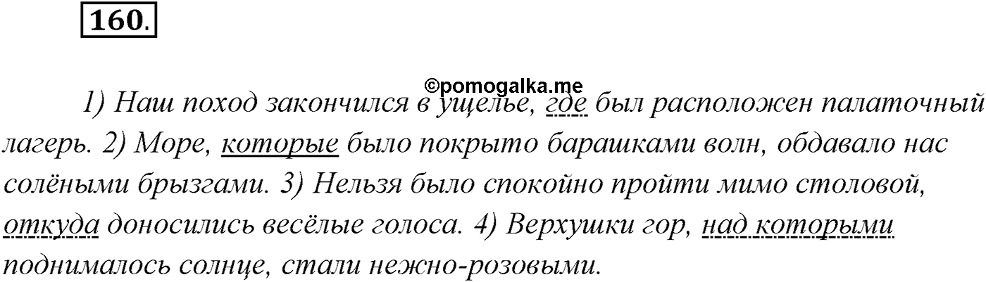 §16. Сложноподчинённые предложения с придаточными определительными. Упражнение №160 — решение 1