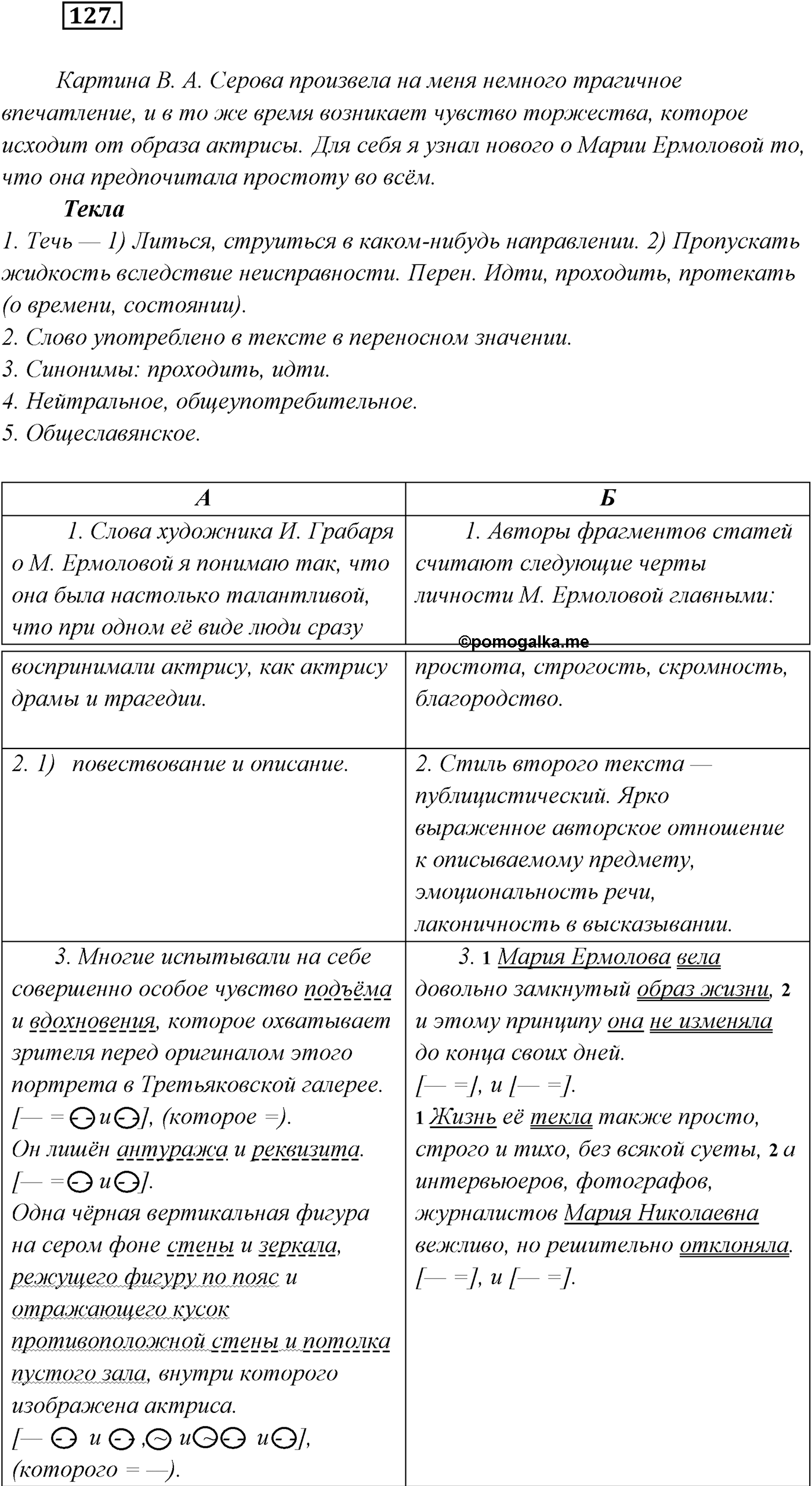 §12. Повторение темы «Сложносочинённое предложение». Упражнение №127 — решение 1